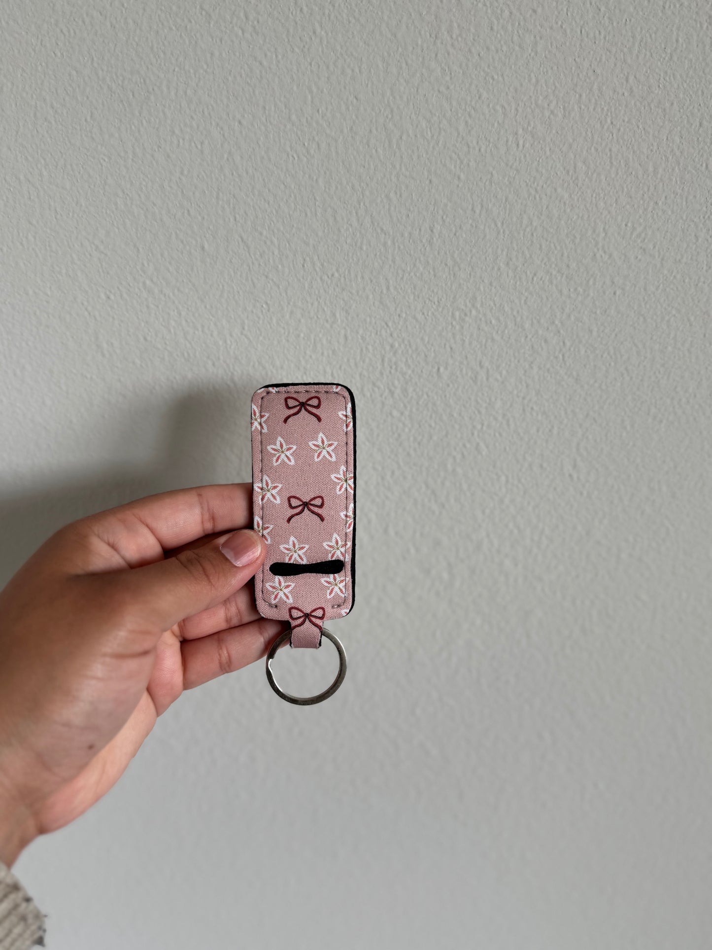 Pink chapstick sleeve