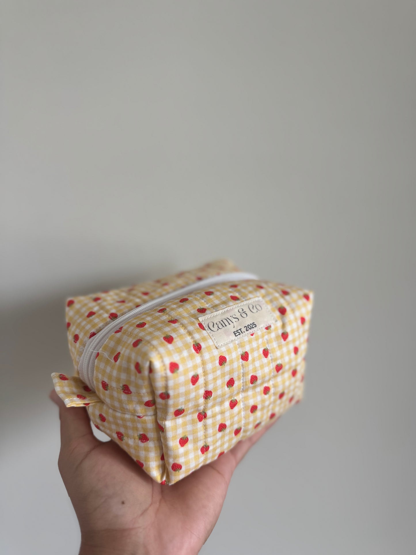Fresas mini makeup bag
