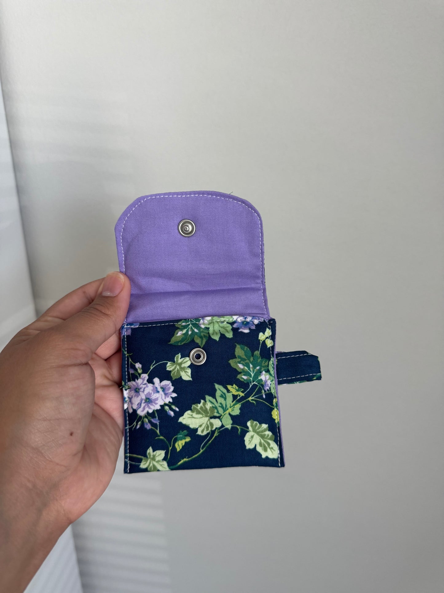 Purple peony AirPod case