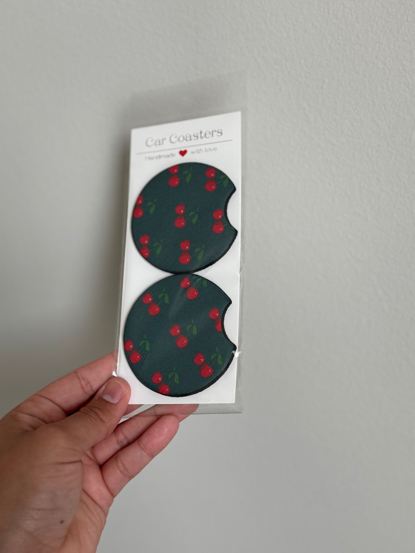 Cherry Car coasters