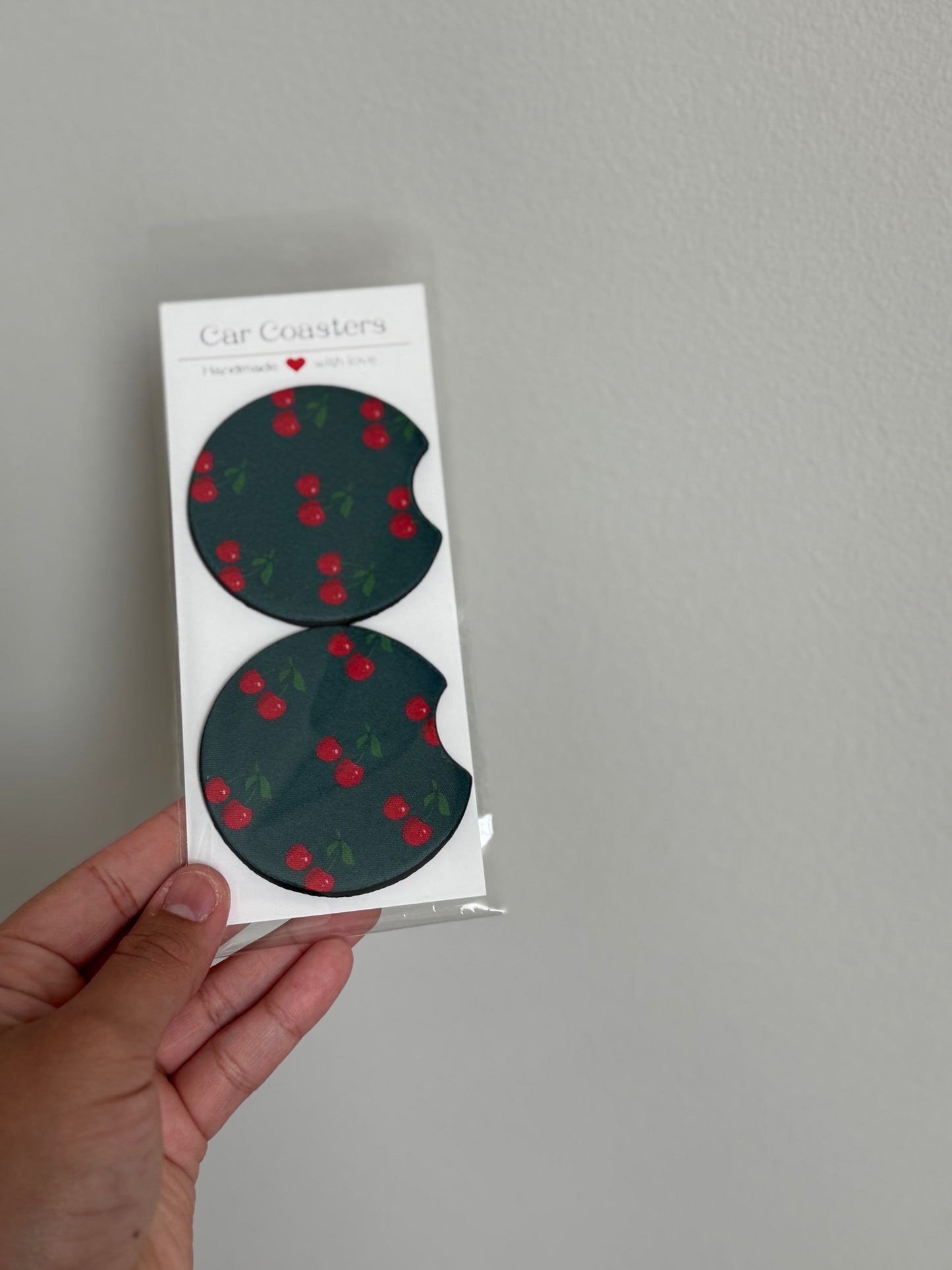 Cherry Car coasters