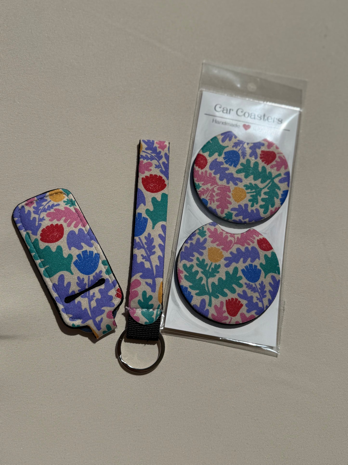 Vintage Flowers hand sanitizer sleeve - Canys & Co
