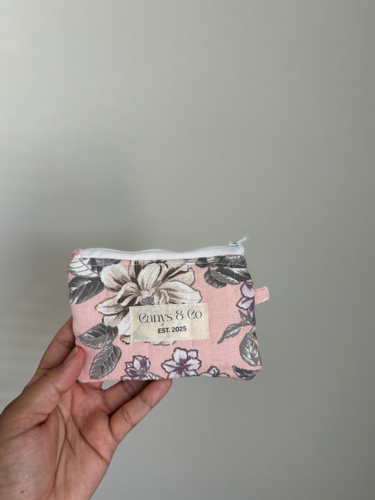 Pink roses wallet