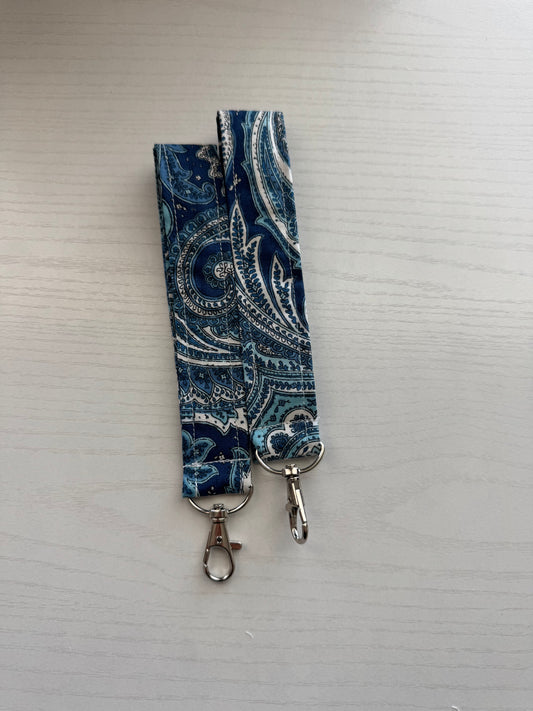 Blue match wristlet