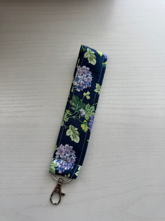Purple peony wristlet