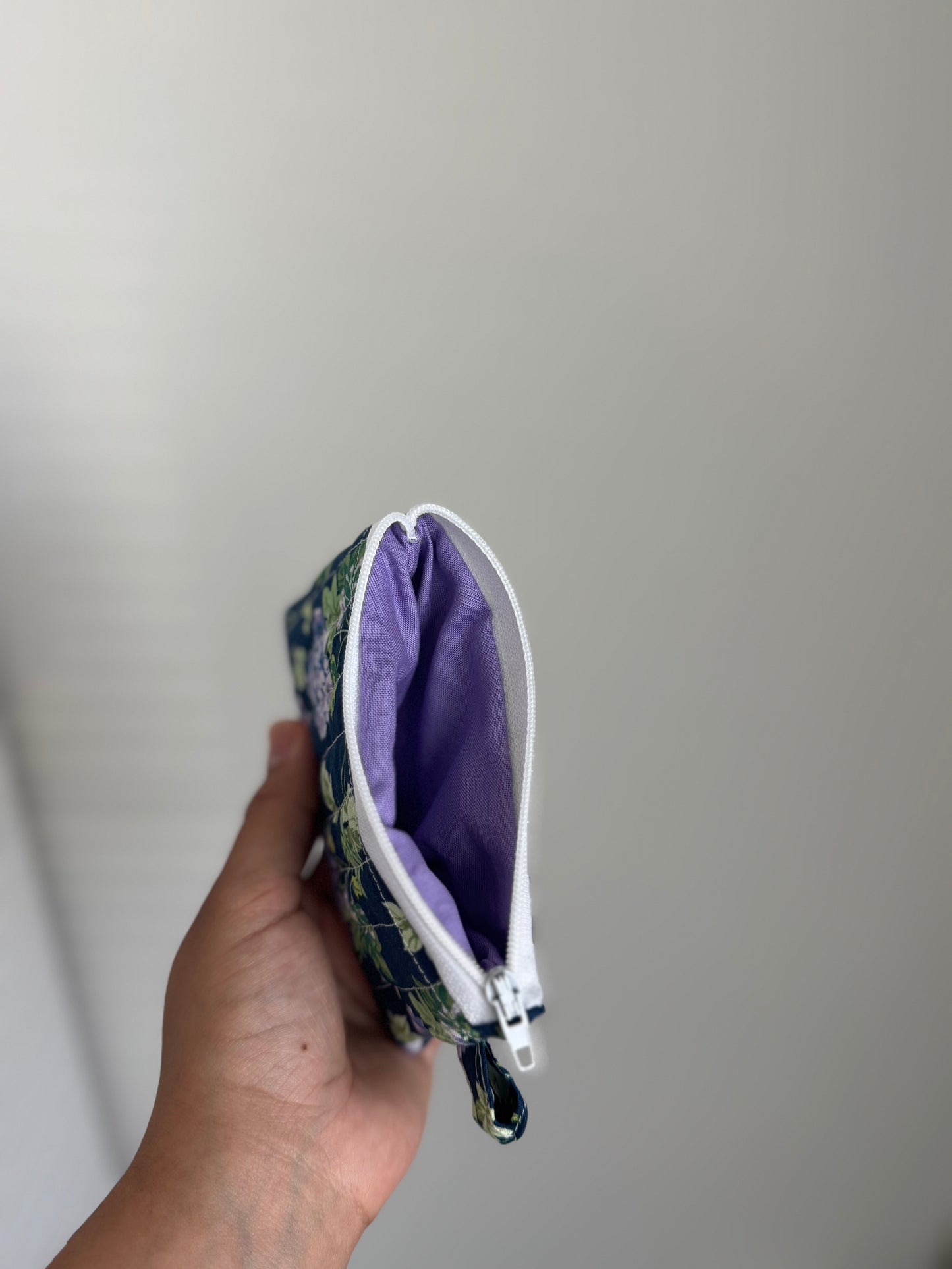 Purple peony wallet